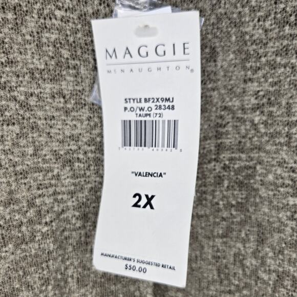 Maggie McNaughton Gold Button Front Top, Size 2X – Elegant Layering Piece [0028] - Picture 5 of 8